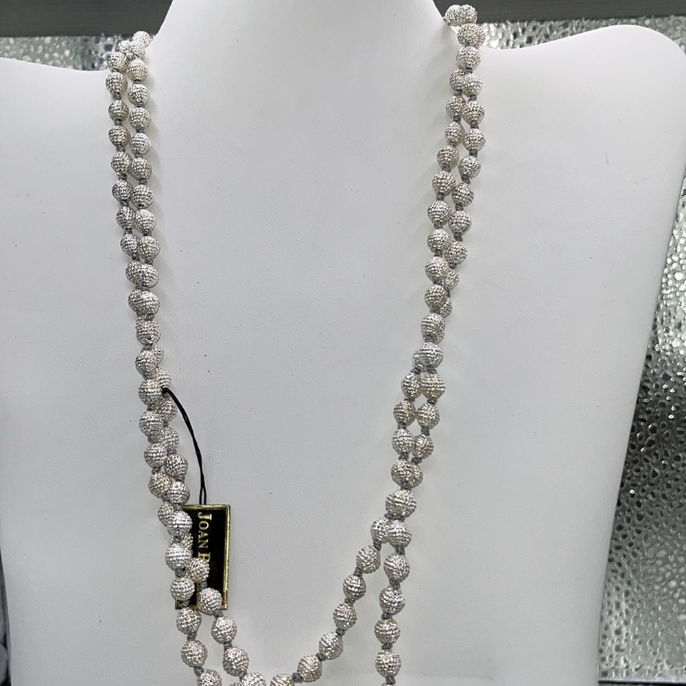 Joan Rivers Classics, collection, silver necklace, and earring set - Picture 2 of 3
